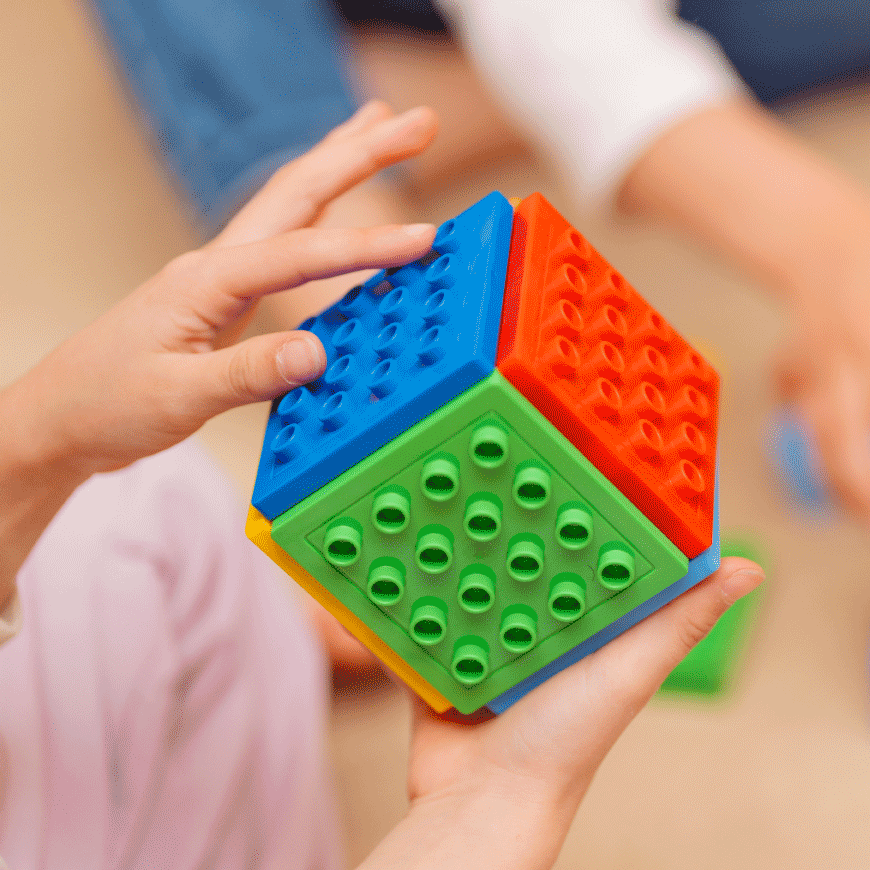 The Six Bricks Let's Get Started Card Deck, a perfect starter kit for toddlers.